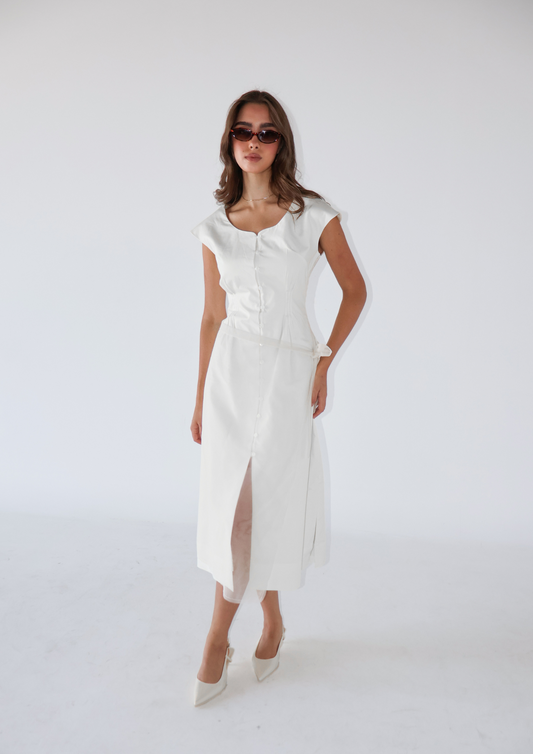 BEBE DRESS - WHITE