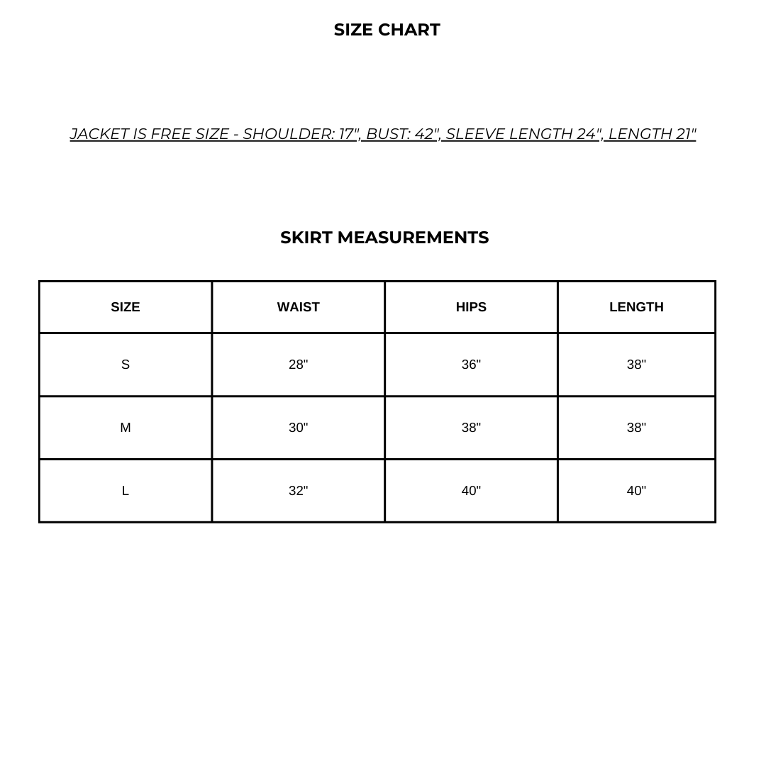 010. 2 PIECE SKIRT COORD