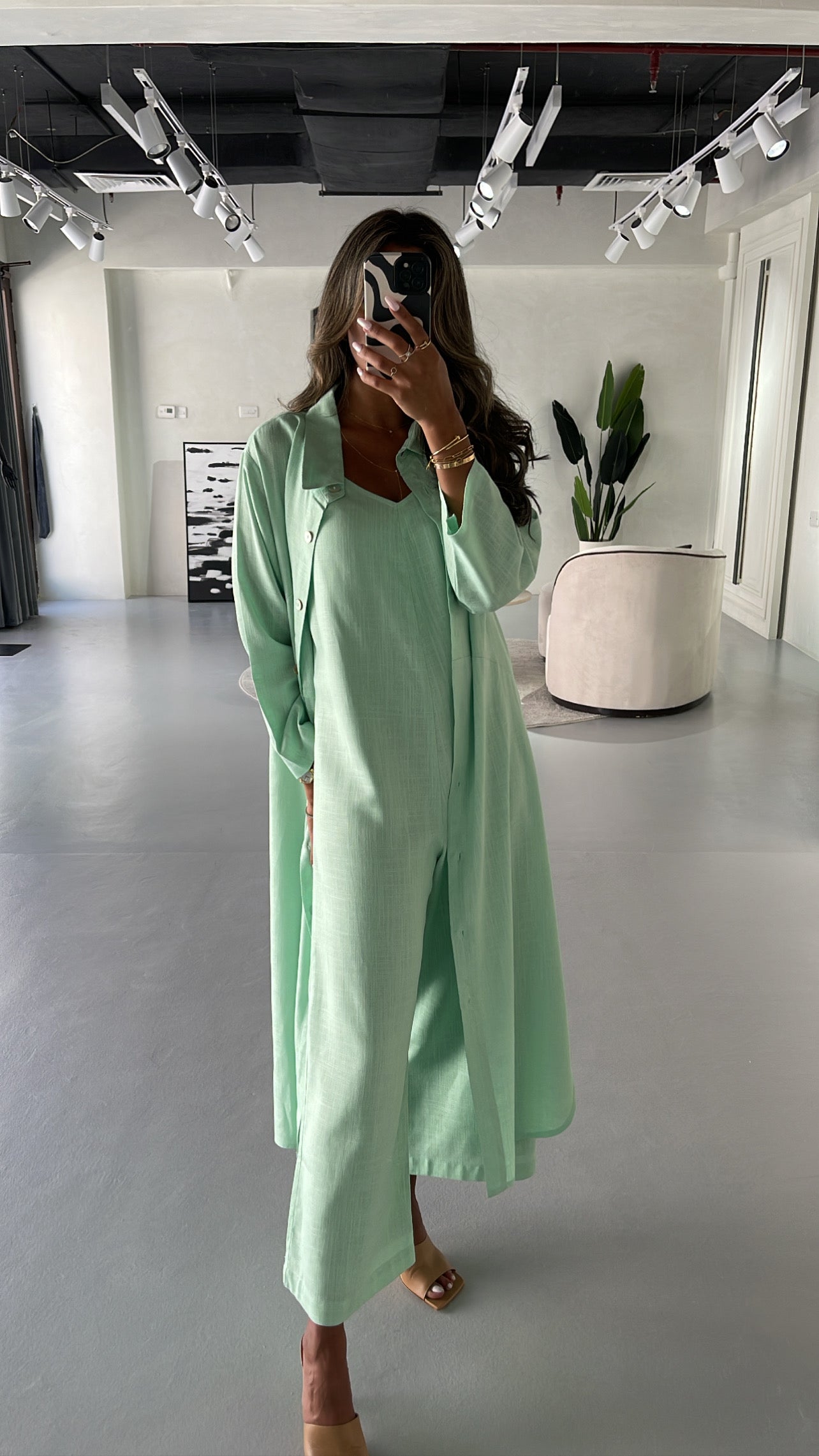 LINEN JUMPSUIT COORD SET