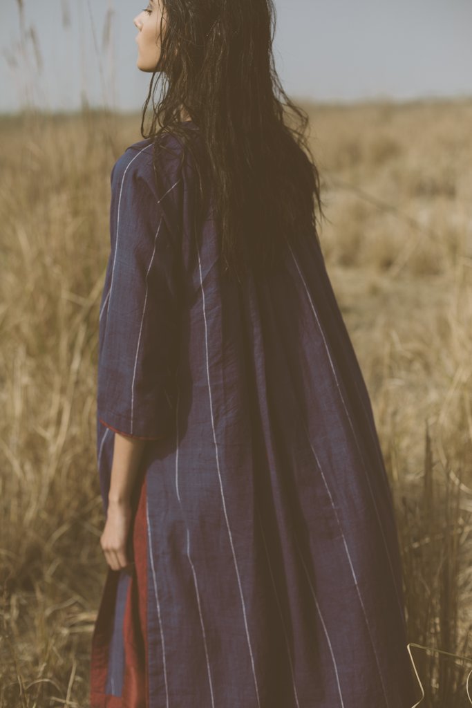 INDIGO LINED KAFTAN