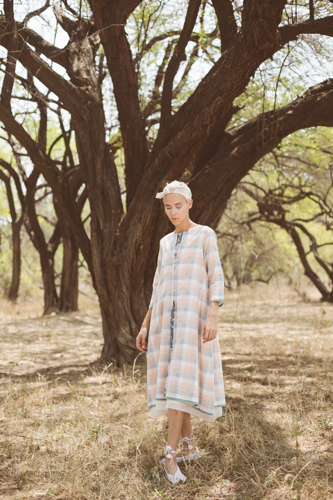 POLKA A LINE SHIRT KAFTAN