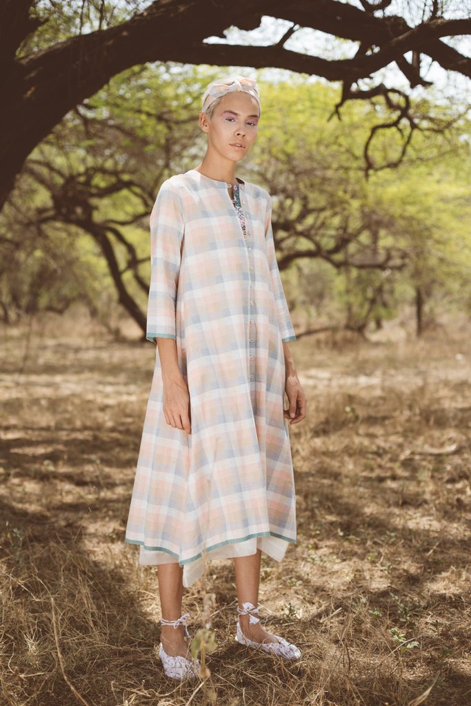 POLKA A LINE SHIRT KAFTAN