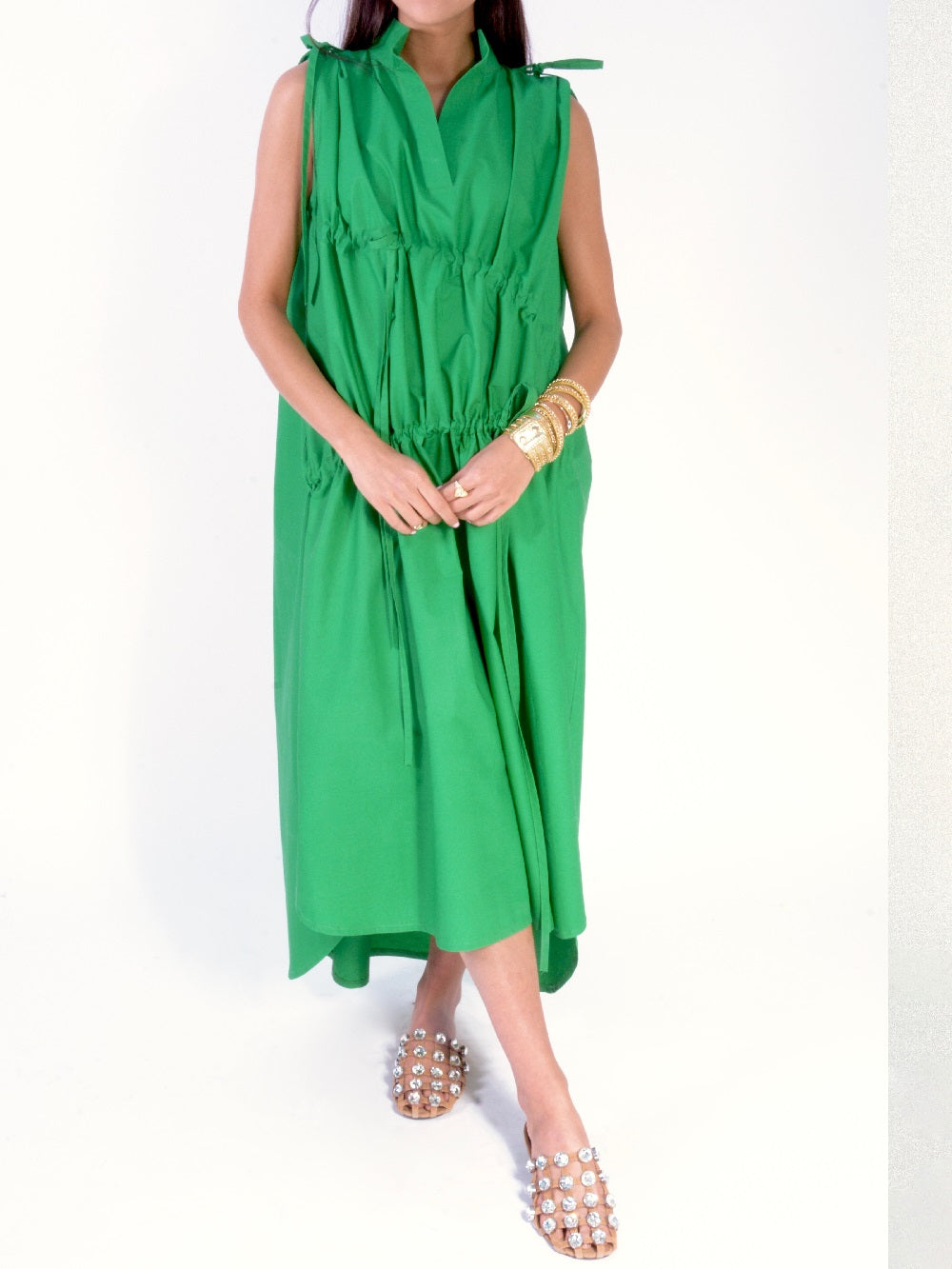 Strap Shirt Dress