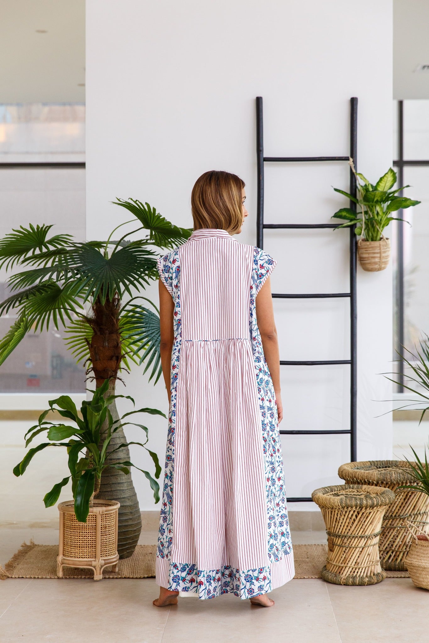 STRIPED FLORAL SET