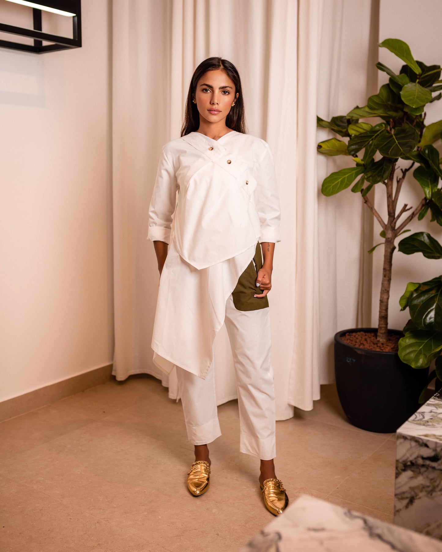 Blanco Top Long Sleeves