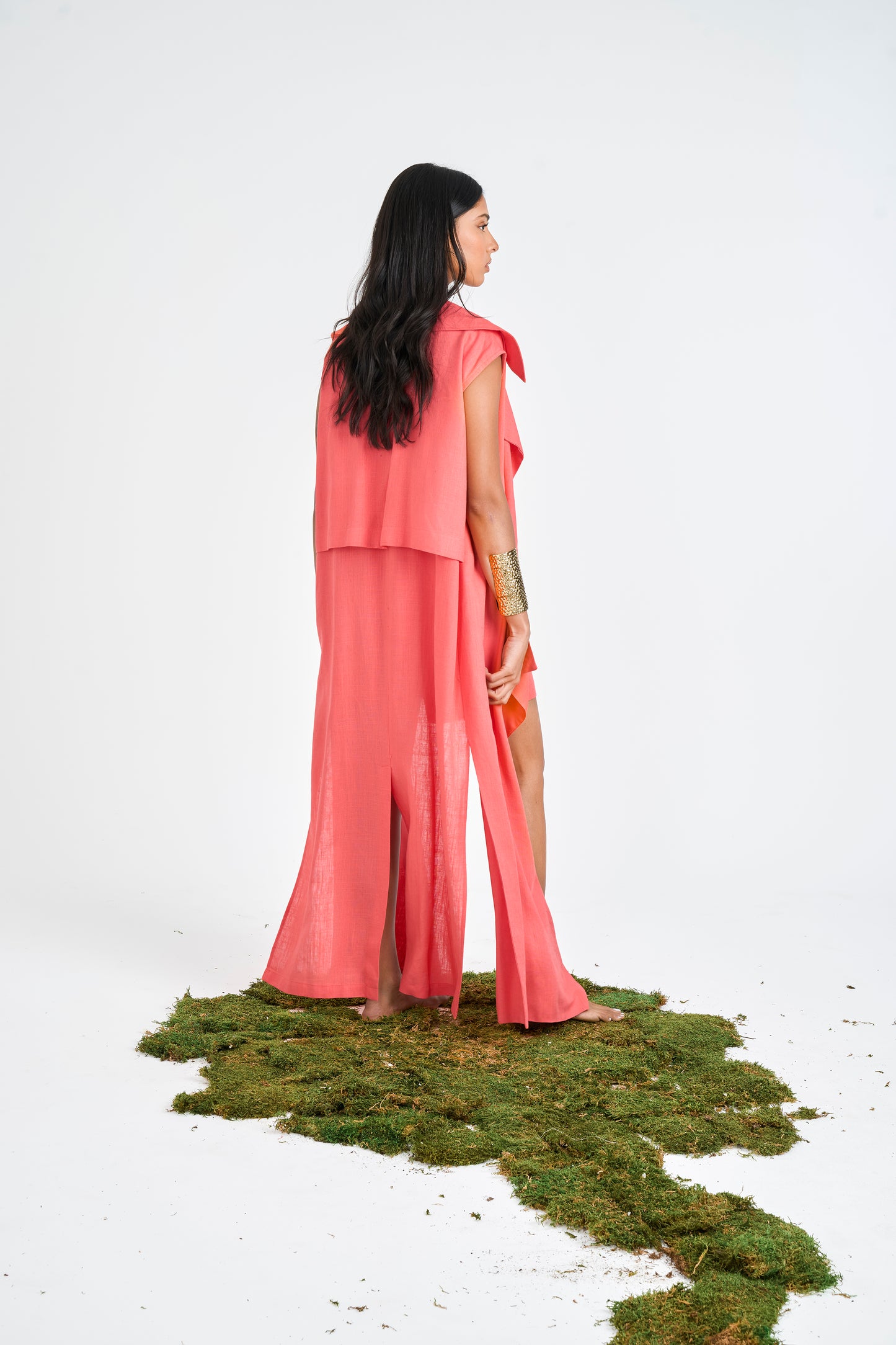 SUMMER TRENCH SET (CORAL)