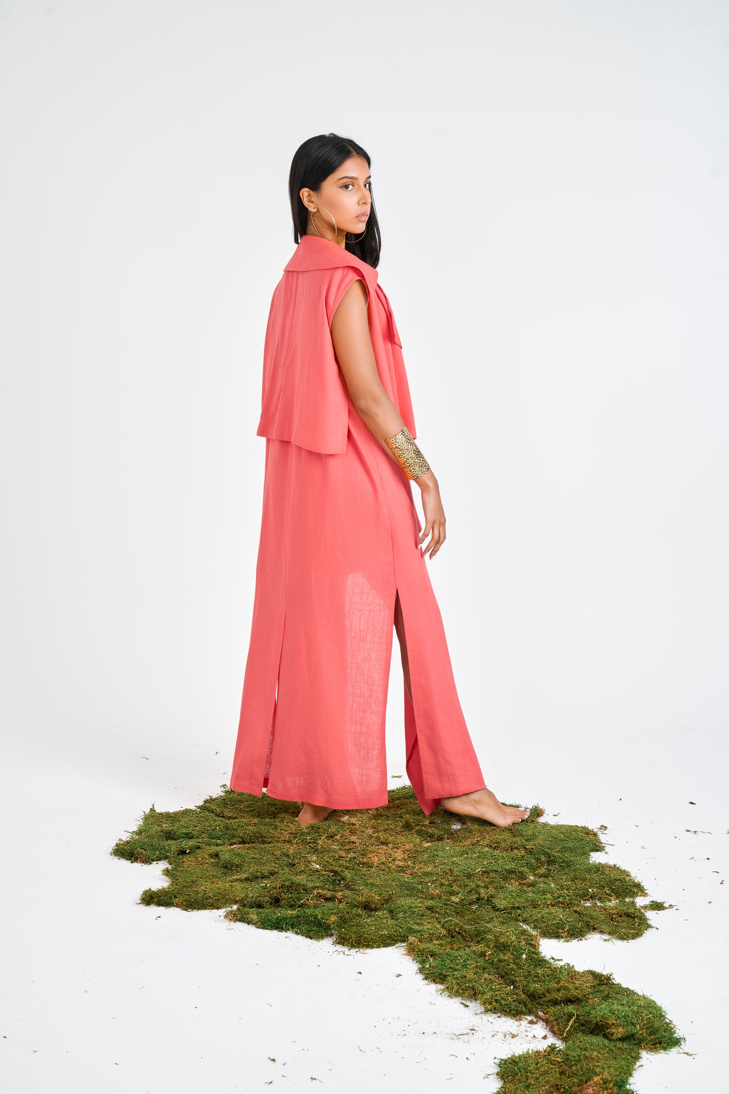 SUMMER TRENCH SET (CORAL)