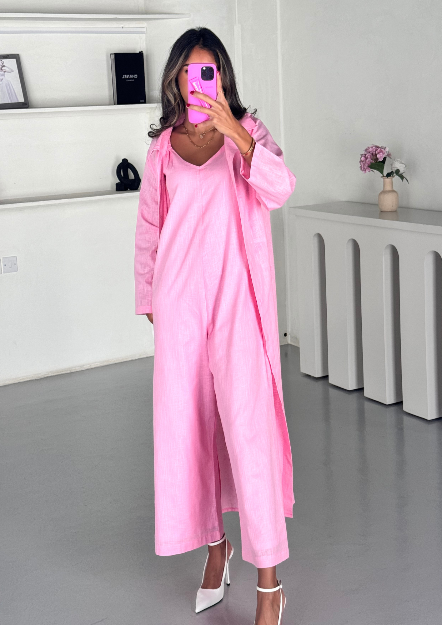 Jumpsuit Coord - Pink