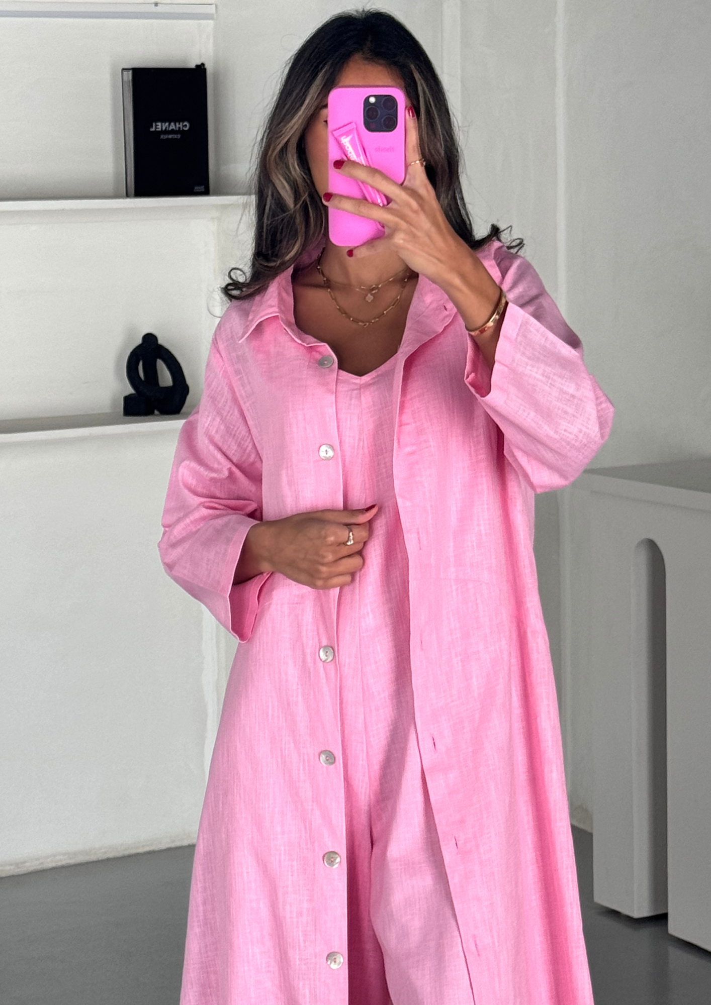 Jumpsuit Coord - Pink