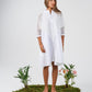 MESH POPLIN DRESS