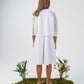 MESH POPLIN DRESS
