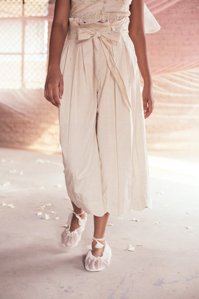 TRIMMED COTTON PANTS