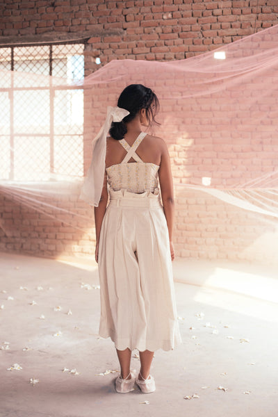 TRIMMED COTTON PANTS
