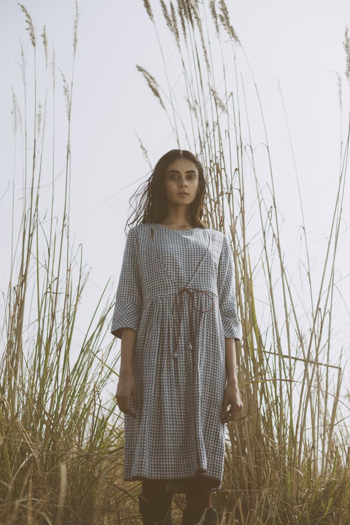 Gingham kaftan