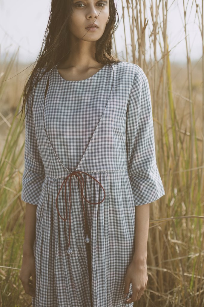 Gingham kaftan