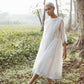 STRIPED ORGANZA KAFTAN