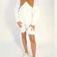 TIE UP RUFFLE SLEEVE SHIRT