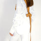 TIE UP RUFFLE SLEEVE SHIRT