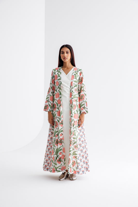 PRINT WRAP DRESS COORD