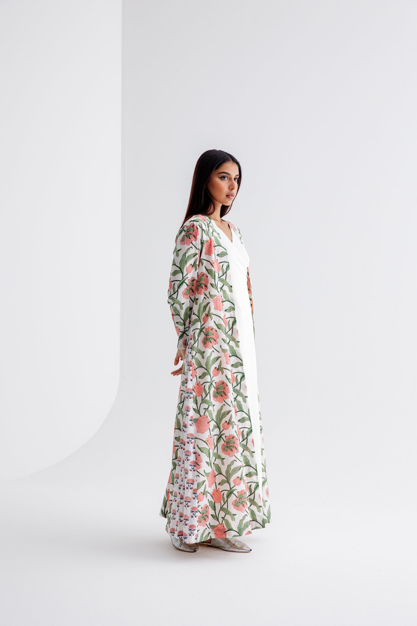PRINT WRAP DRESS COORD