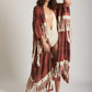WAGA FRINGED KIMONO COVERUP
