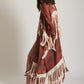 WAGA FRINGED KIMONO COVERUP