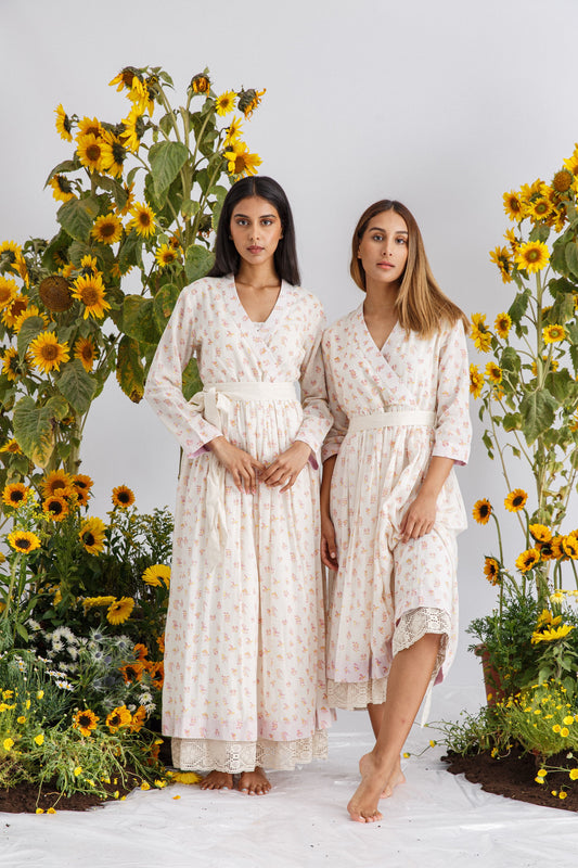 GARDENIA WRAP KAFTAN