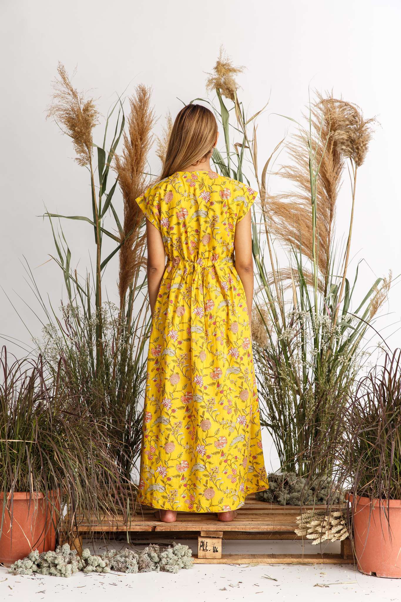 PRINT JUMPSUIT SET YELLOW