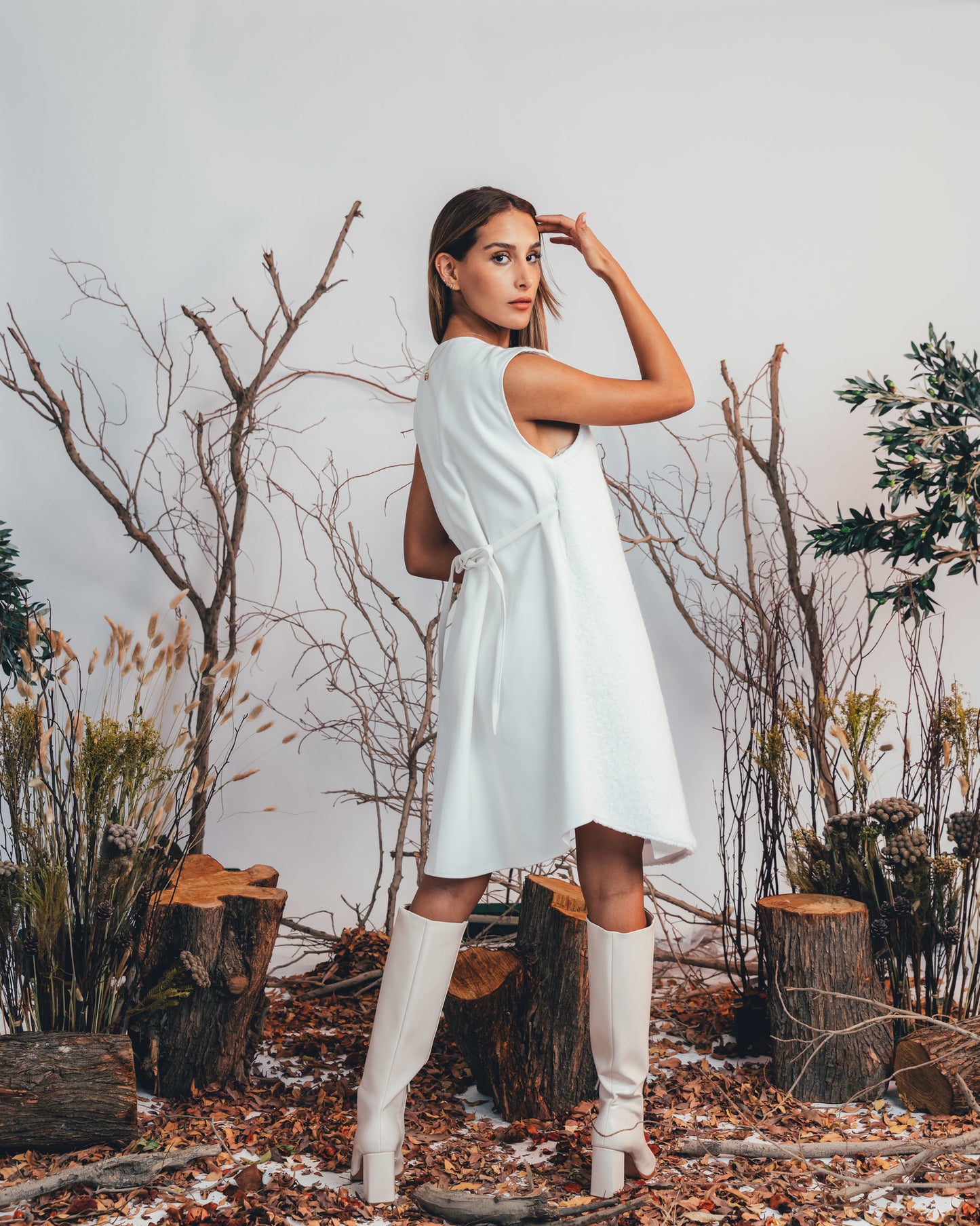 WRAP DRESS (WHITE)