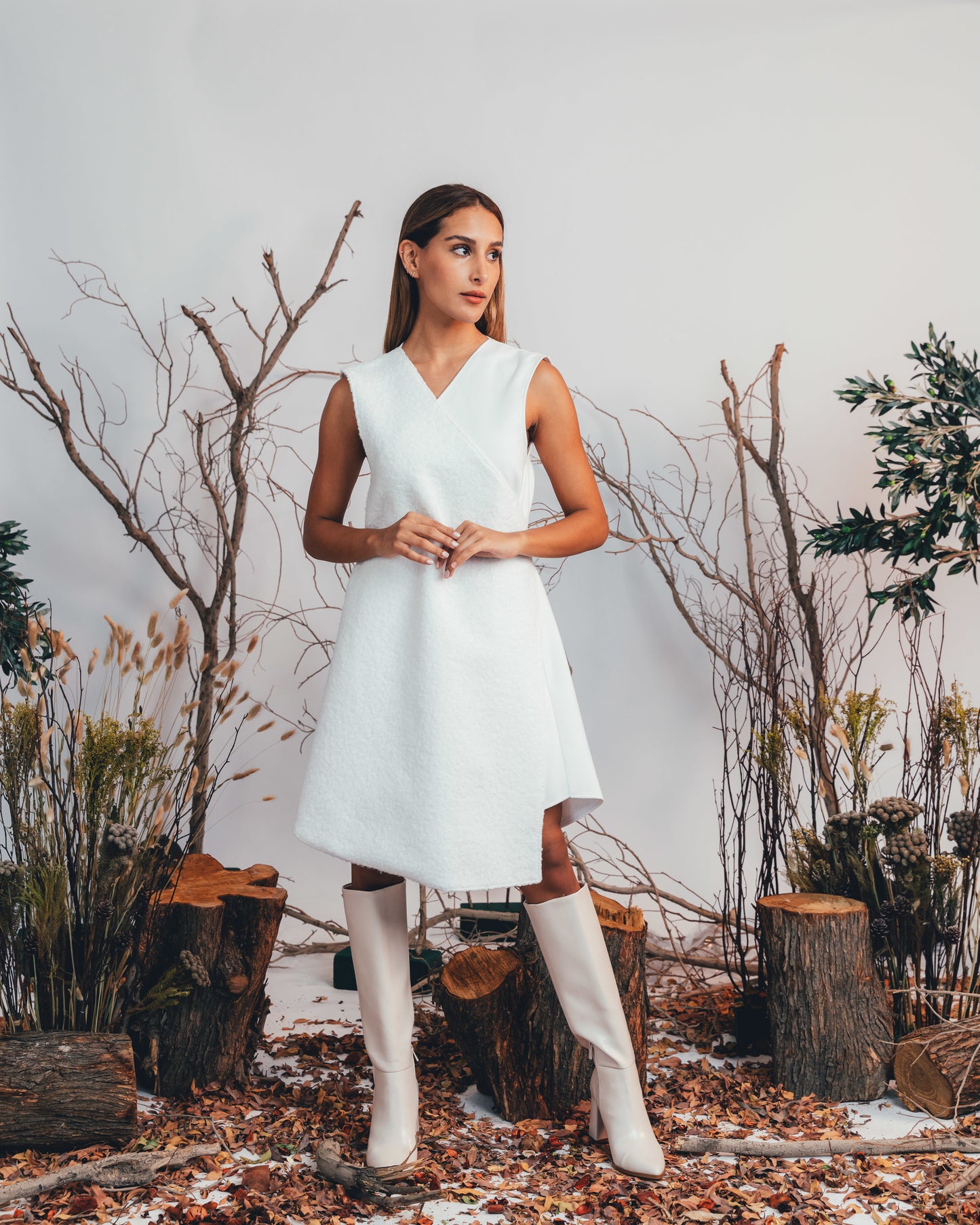 WRAP DRESS (WHITE)