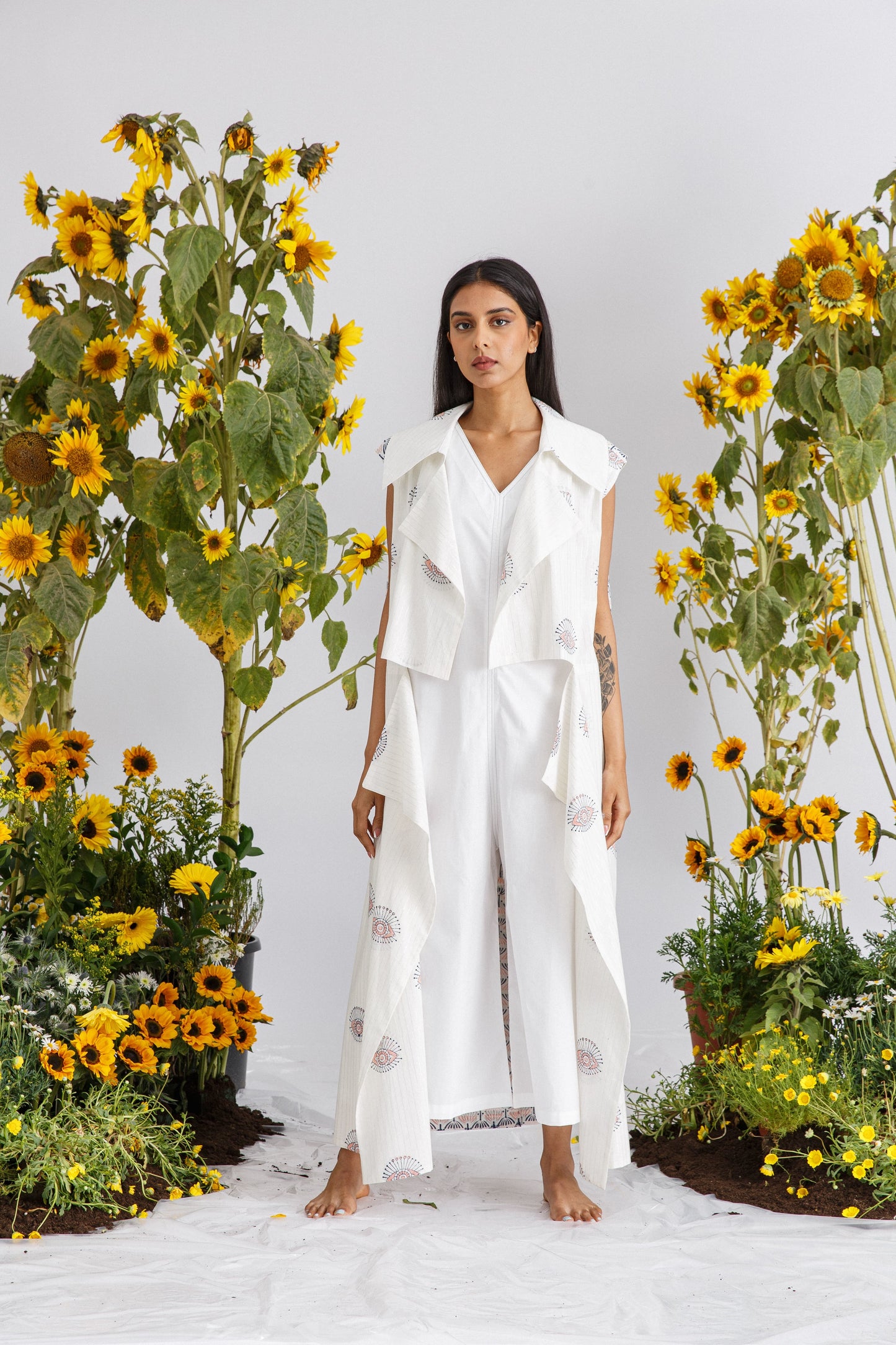 PRINT TRENCH JUMPSUIT SET (NEW PRINT)
