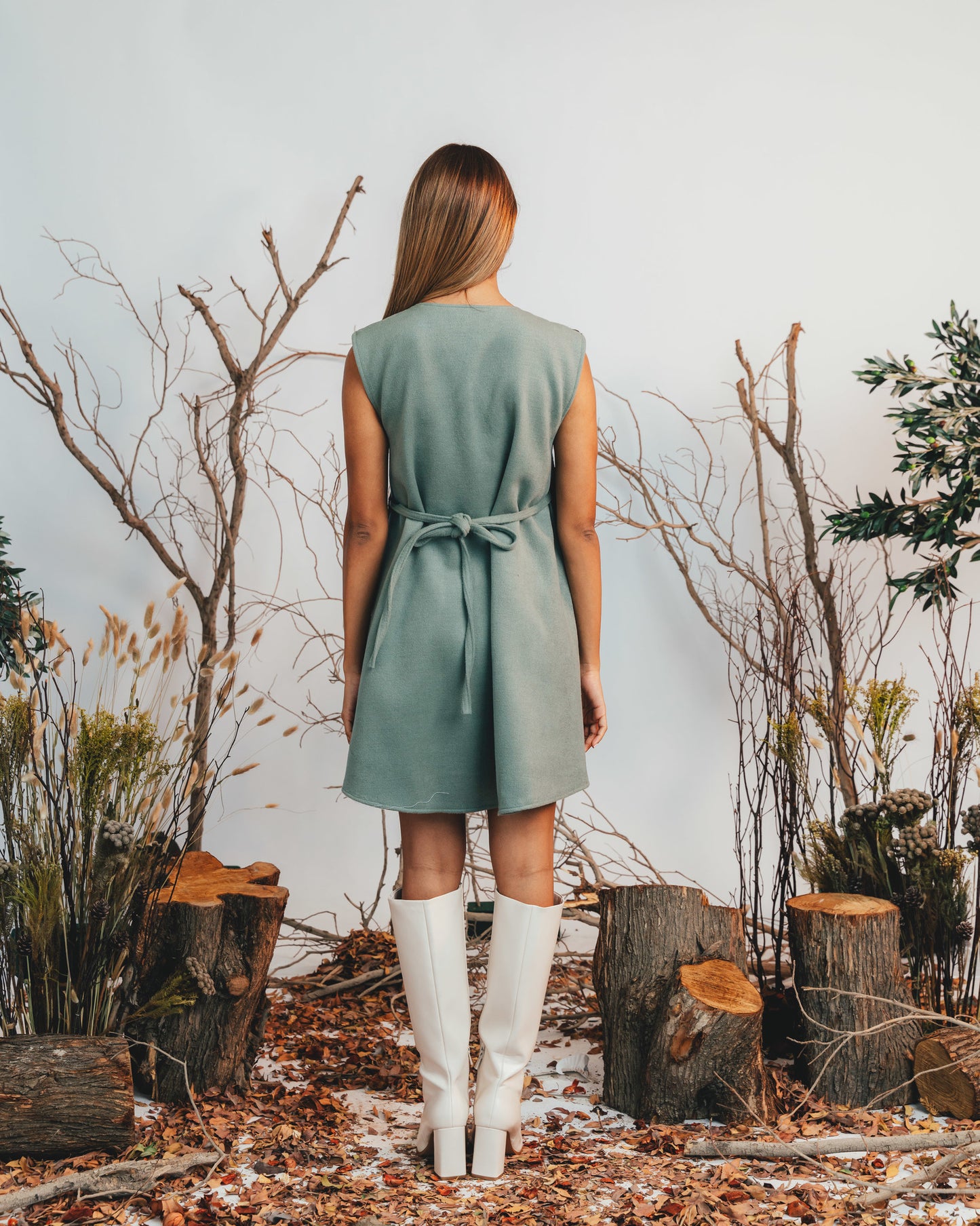 WRAP DRESS (GREEN)