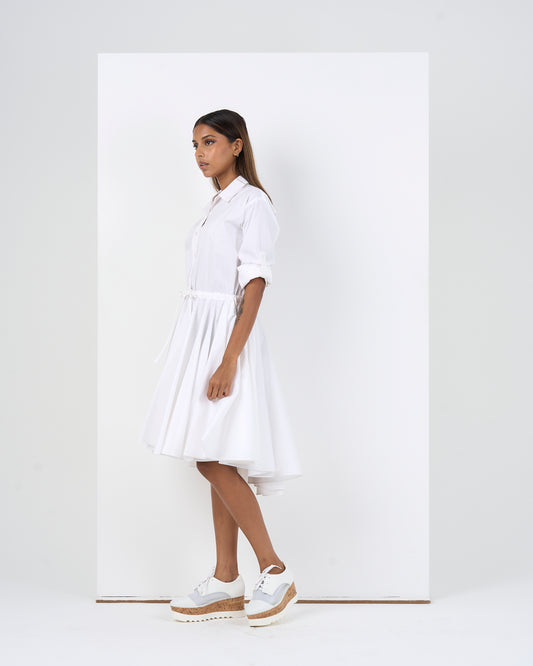 POPLIN LONG SLEEVES DRESS