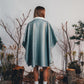 QUILTED LEATHER PONCHO (GREEN)