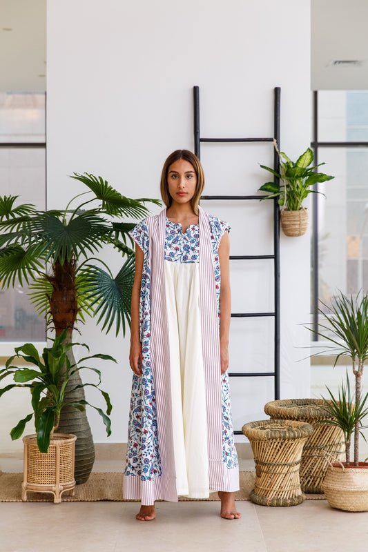 STRIPED FLORAL SET