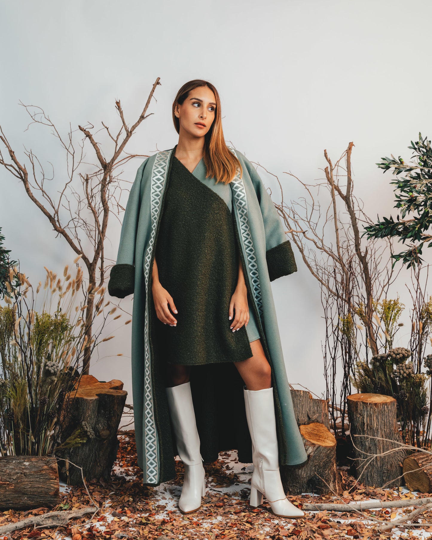 WRAP DRESS (GREEN)