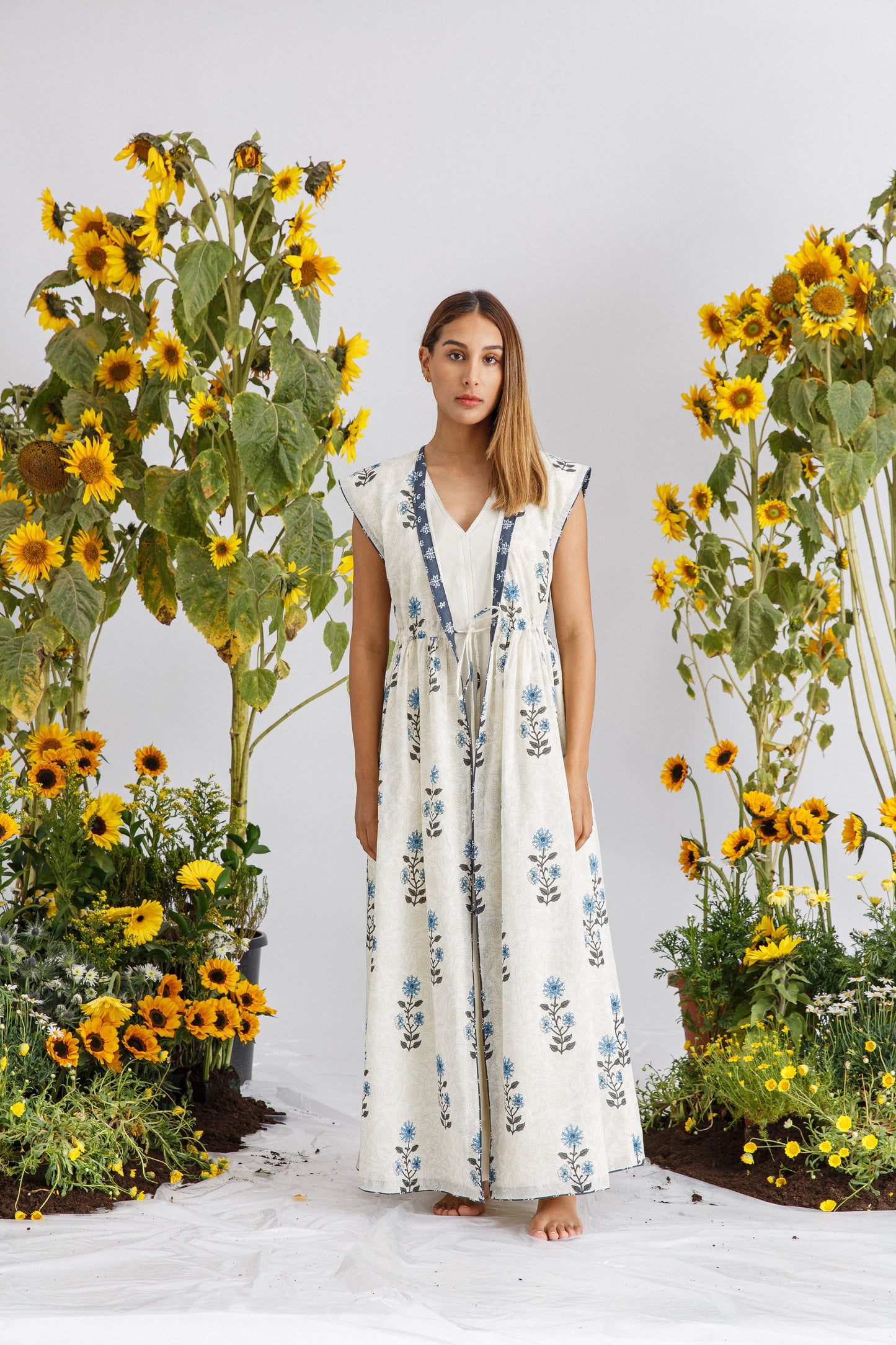 PRINT JUMPSUIT SET (SHORT SLEEVES)