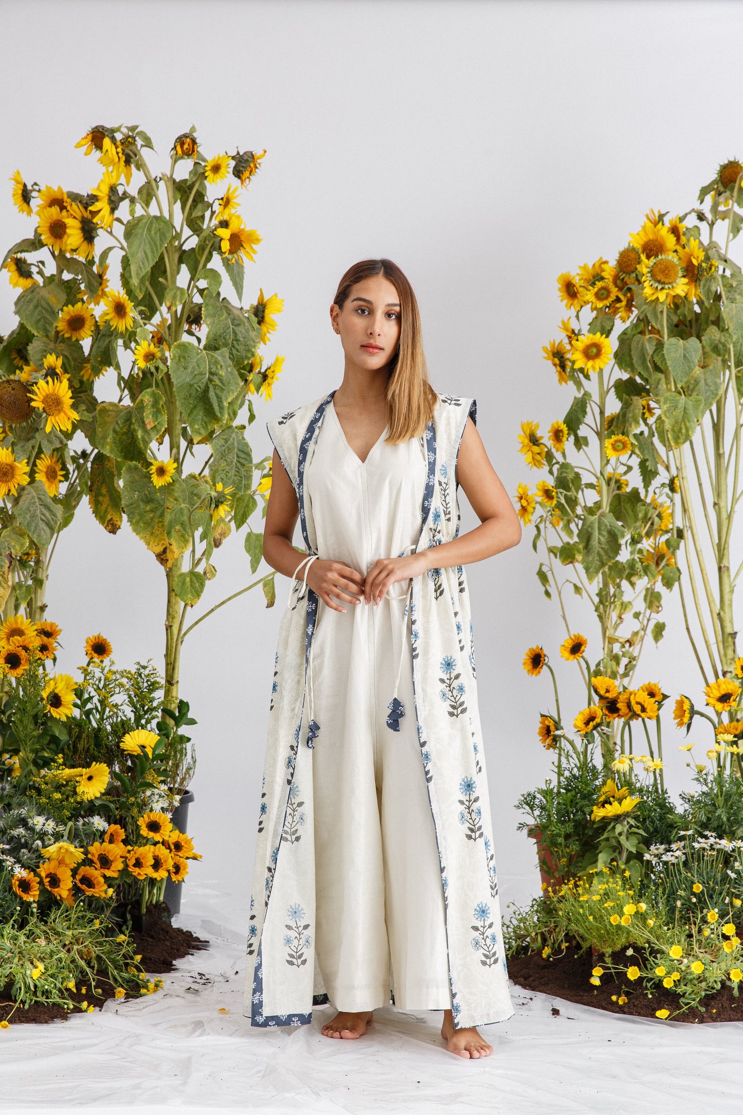 PRINT JUMPSUIT SET (SHORT SLEEVES)