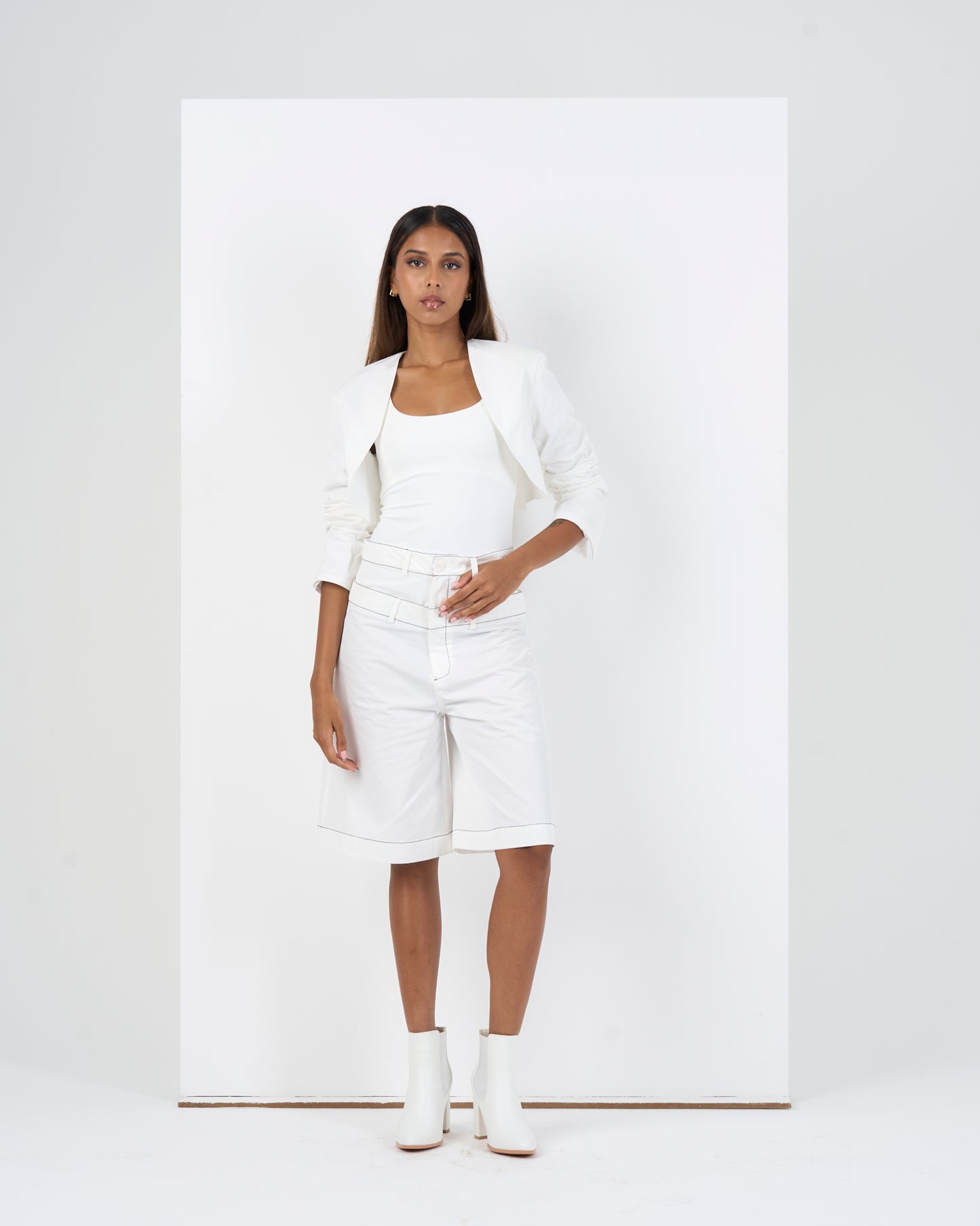 CROPPED VEST SET