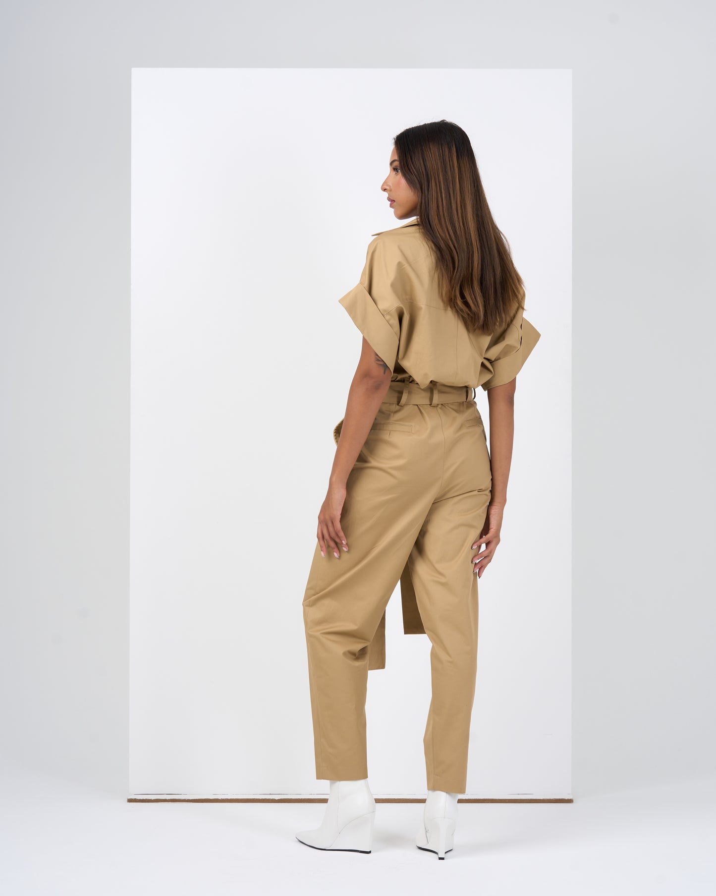 CARGO JUMPSUIT (BEIGE)