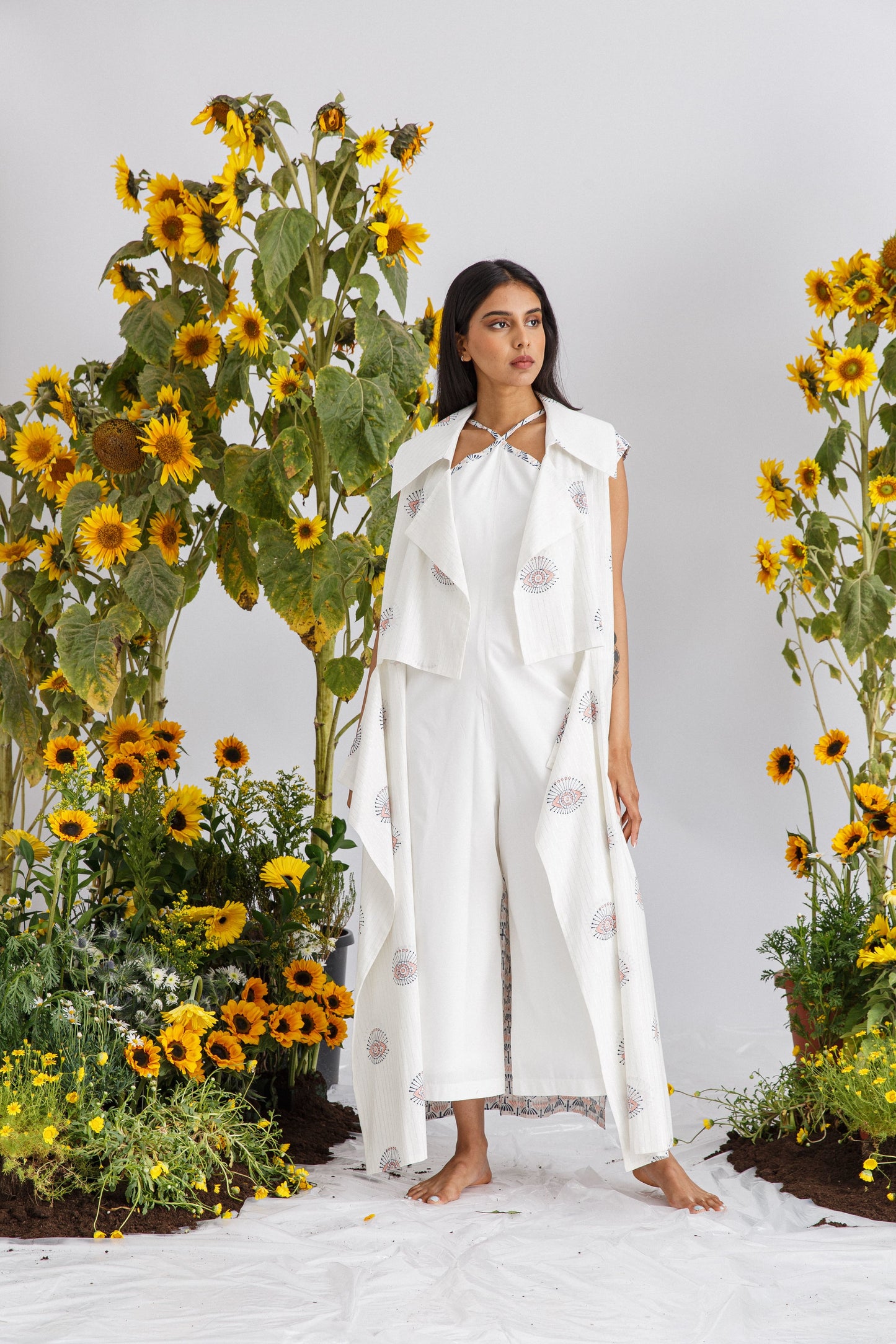 PRINT TRENCH JUMPSUIT SET (NEW PRINT)