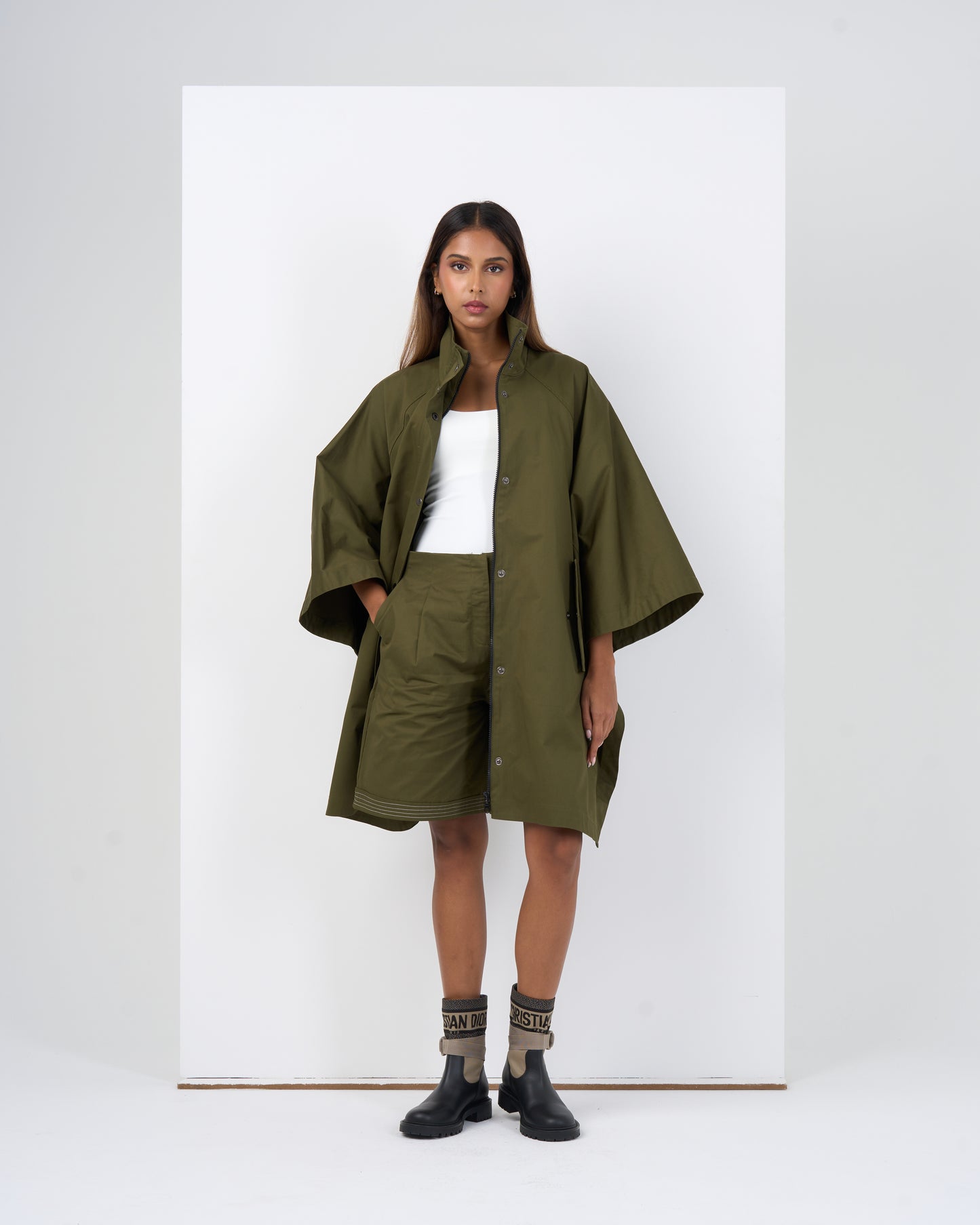 PONCHO SET (GREEN)