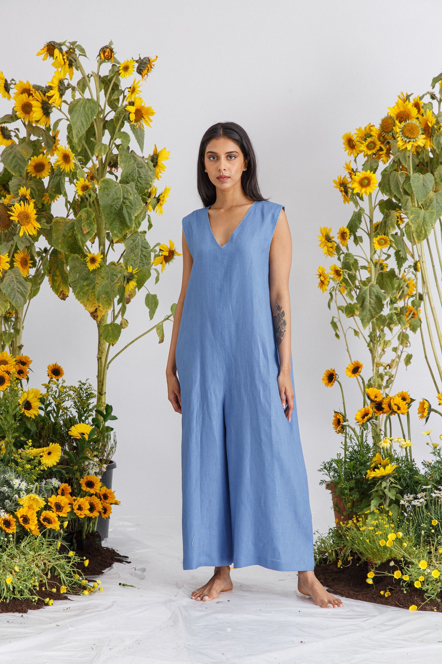 EMBROIDERED JUMPSUIT SET