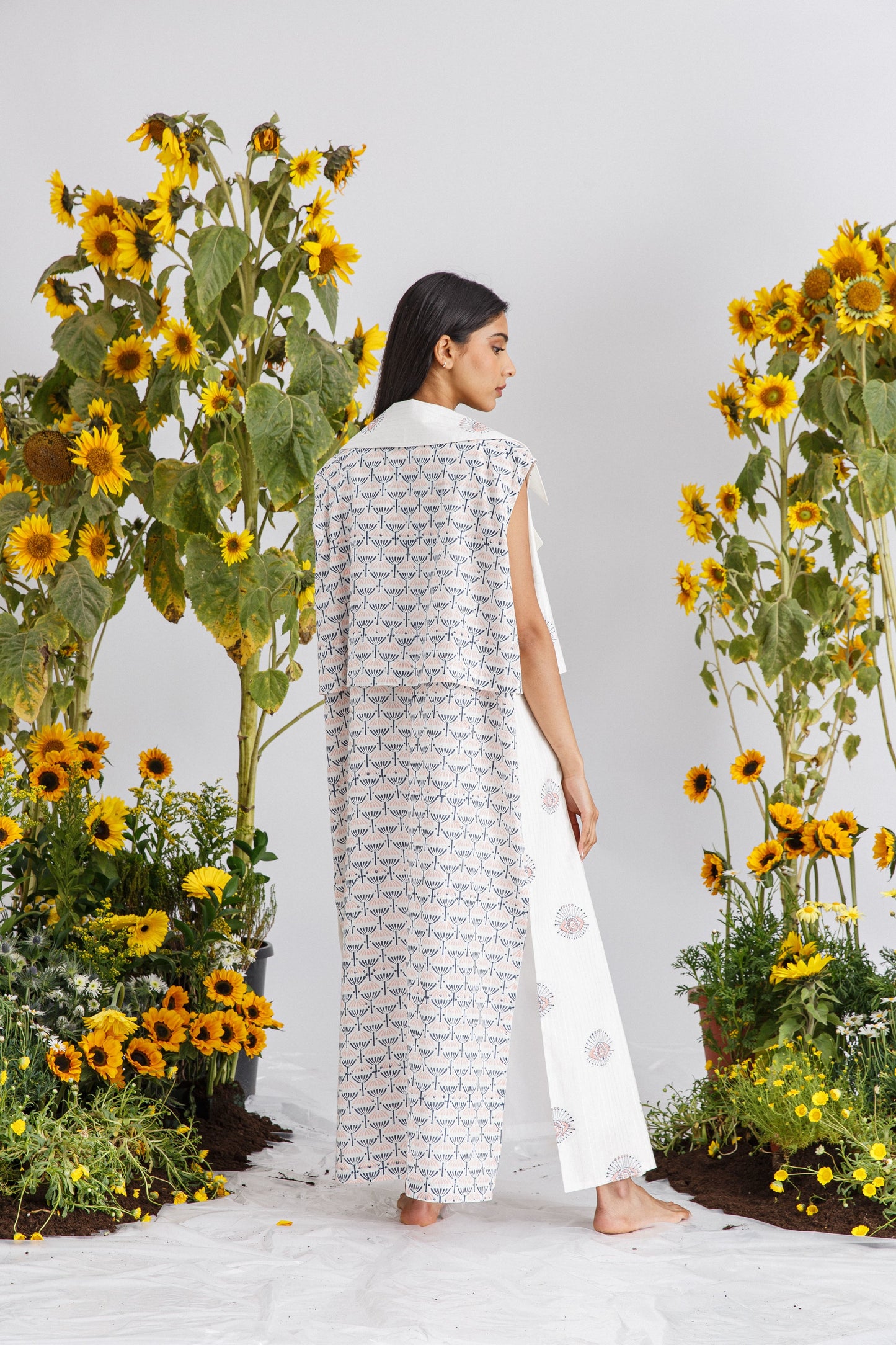 PRINT TRENCH JUMPSUIT SET (NEW PRINT)