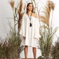 RUFFLED SLEEVES DRESS