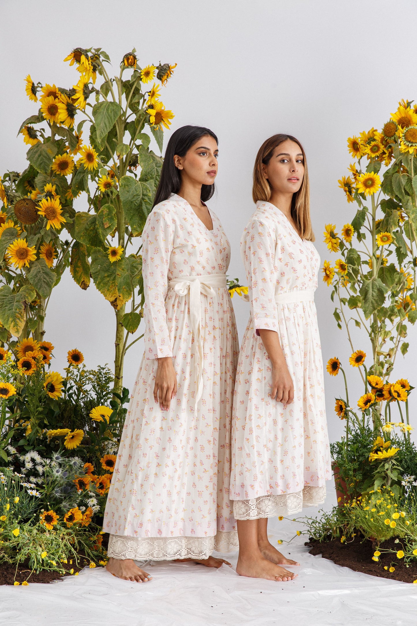 GARDENIA WRAP KAFTAN