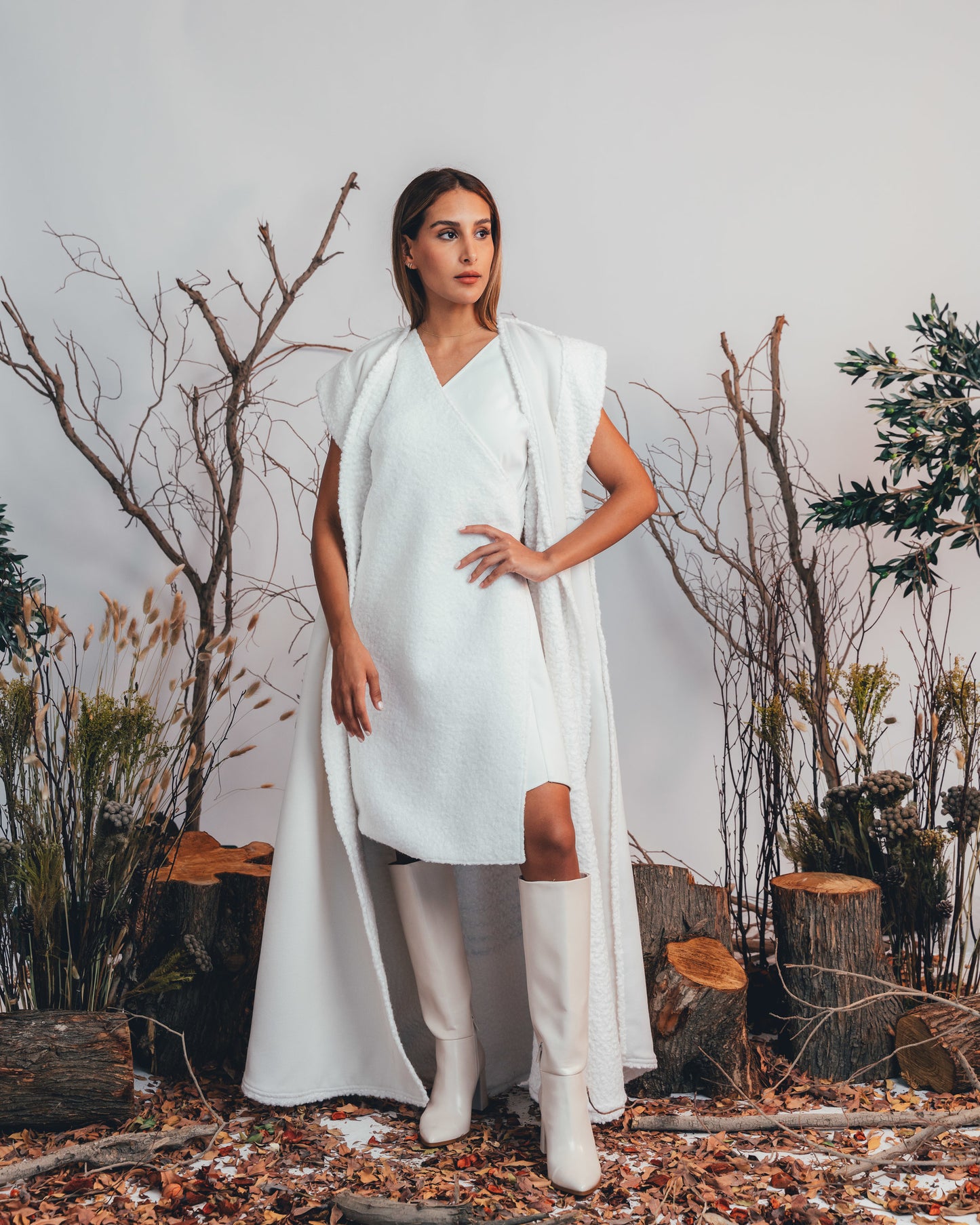 WRAP DRESS (WHITE)